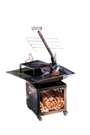 COMBO 8 - CHURRASQUEIRA BARN COM MOLDURA PERSONALIZADA + ESTACA