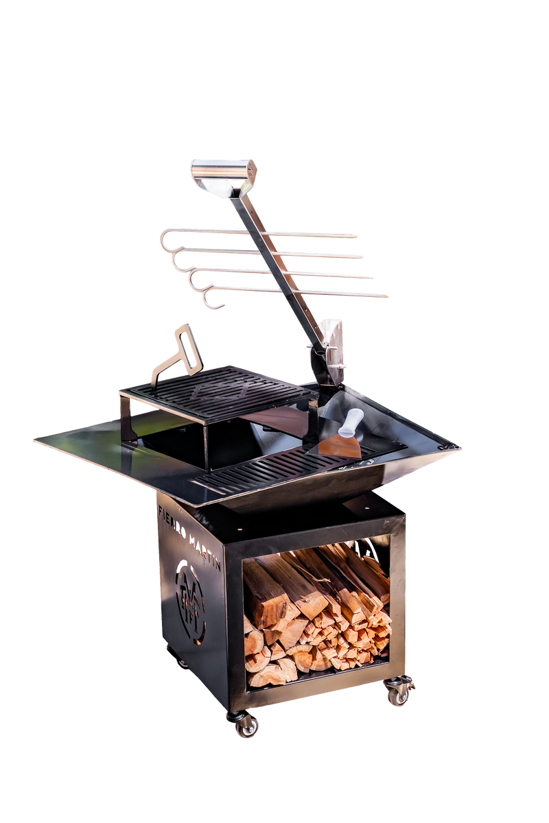 COMBO 8 - CHURRASQUEIRA BARN COM MOLDURA PERSONALIZADA + ESTACA