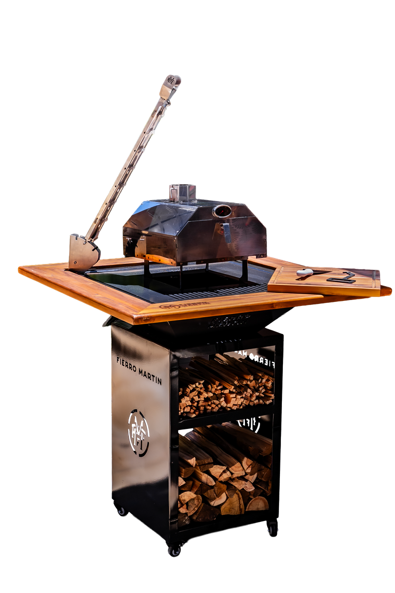 COMBO 15 - CHURRASQUEIRA HELL + FORNO + ESTACA DE PEIXE + TÁBUA P