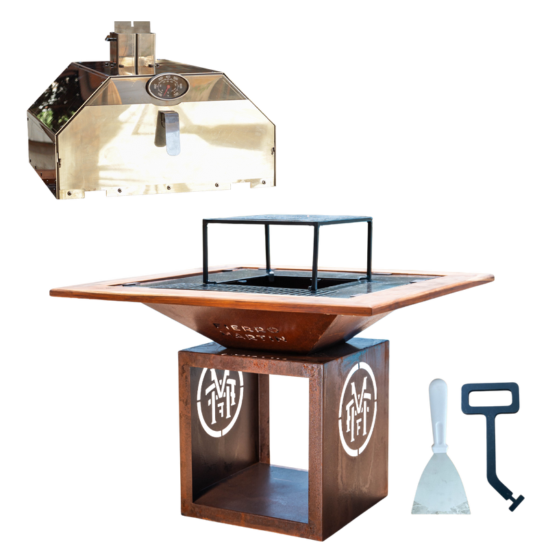 COMBO 3 - CHURRASQUEIRA BARN COM MOLDURA PERSONALIZADA + FORNO