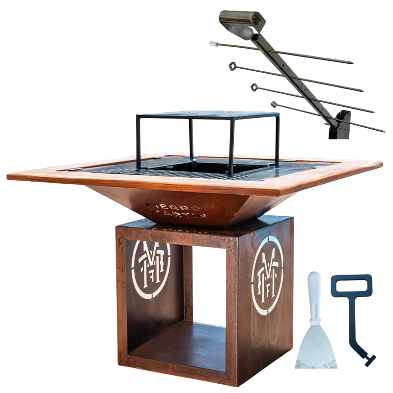 COMBO 2 - CHURRASQUEIRA BARN COM MOLDURA PERSONALIZADA + ESTACA