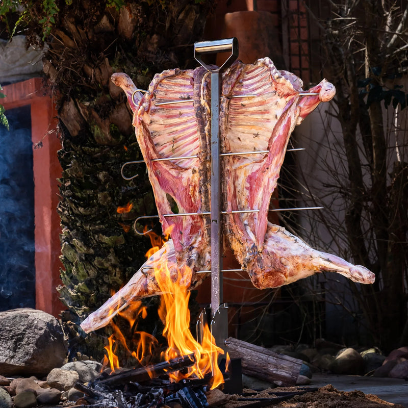 Estaca 4 Espetos e Catraca em Aço Inox