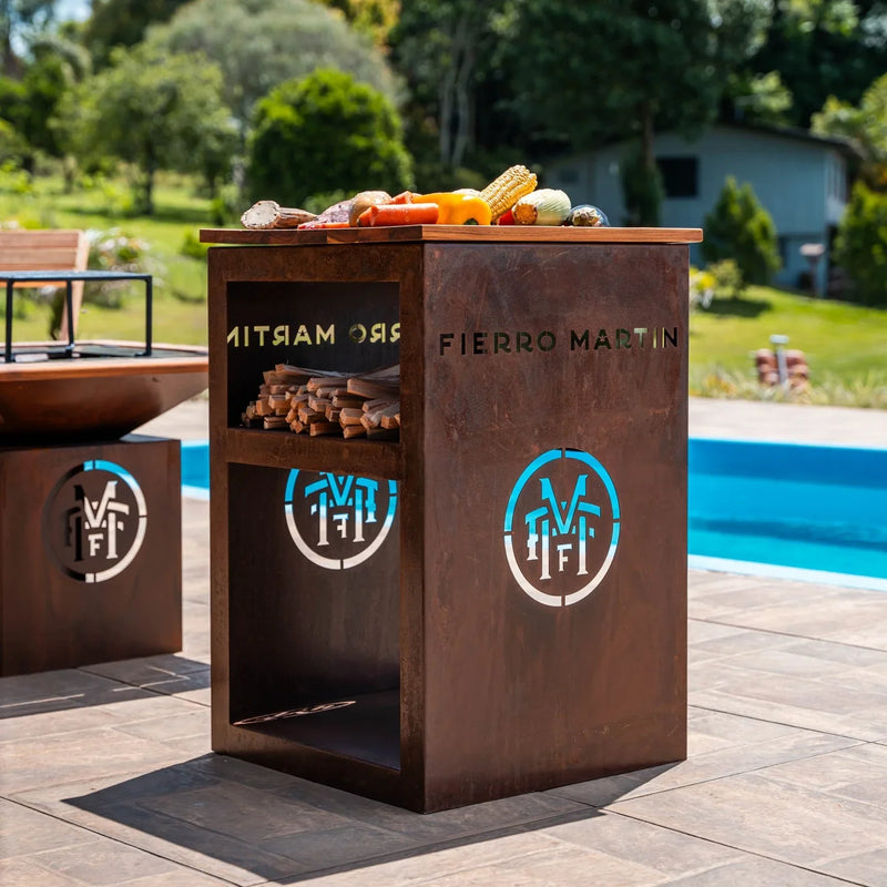 Balcão Klide com Tabua de Corte + 4 pés + 4 rodinhas