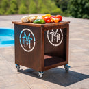 Balcão Rumpe  com Tabua de Corte + 4 pés + 4 rodinhas