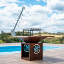 Churrasqueira Gourmet BARN + Moldura Personalizada + Espeto de Costelão + Tampa