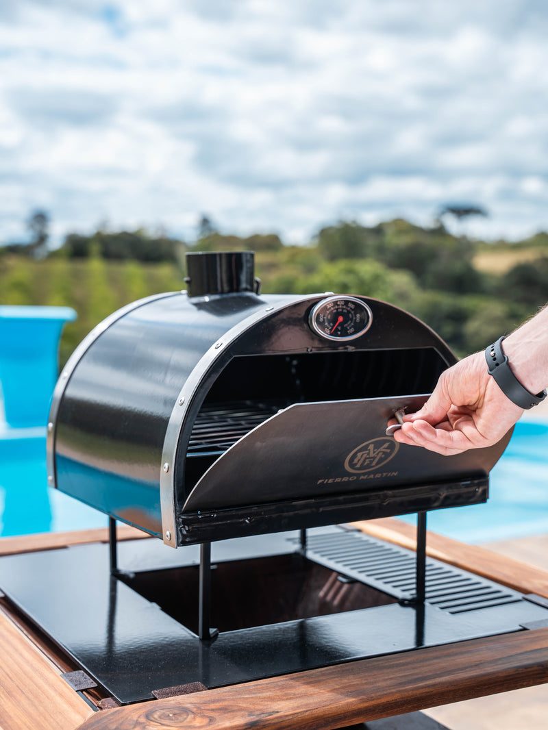 COMBO 3 - CHURRASQUEIRA BARN COM MOLDURA PERSONALIZADA + FORNO