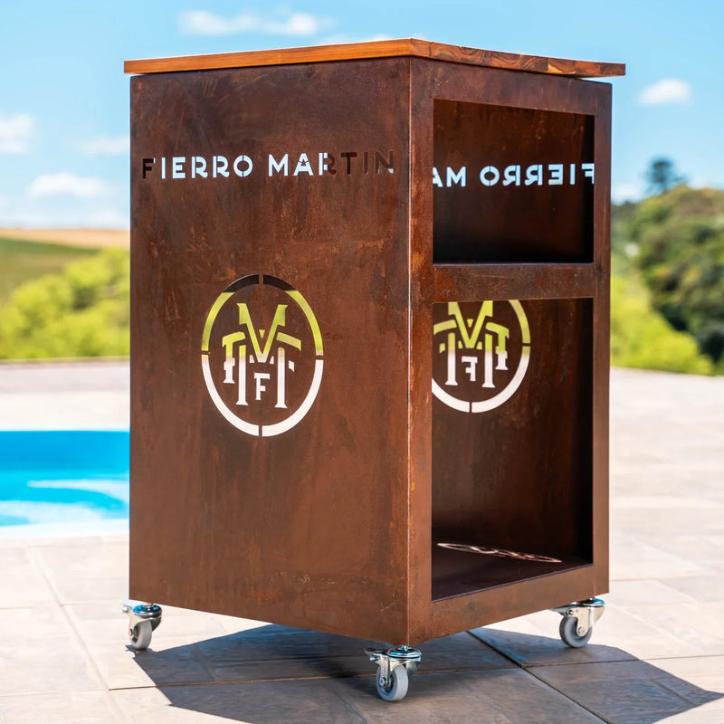 Balcão Klide com Tabua de Corte + 4 pés + 4 rodinhas