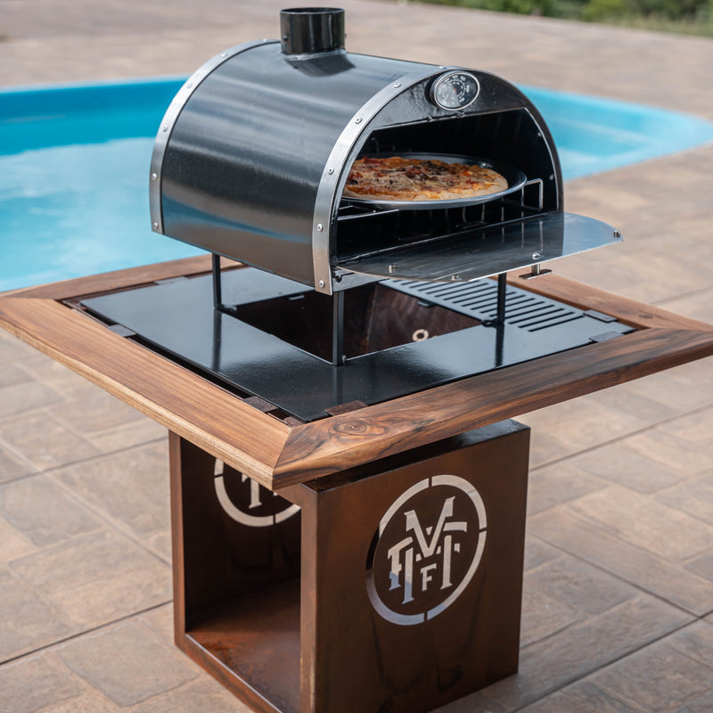COMBO 3 - CHURRASQUEIRA BARN COM MOLDURA PERSONALIZADA + FORNO