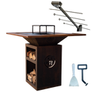 COMBO 8 - CHURRASQUEIRA HELL COM MOLDURA PERSONALIZADA + ESTACA