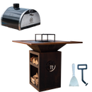 COMBO 9 - CHURRASQUEIRA HELL COM MOLDURA PERSONALIZADA + FORNO