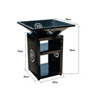 CHURRASQUEIRA HELL ESMALTADA COM MOLDURA PERSONALIZADA