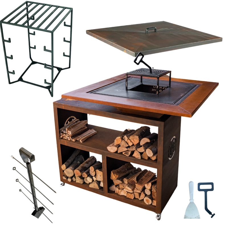 COMBO 10 - ESTAÇÃO GOURMET IDUN + ESTACA + VARAL ALTO + TAMPA