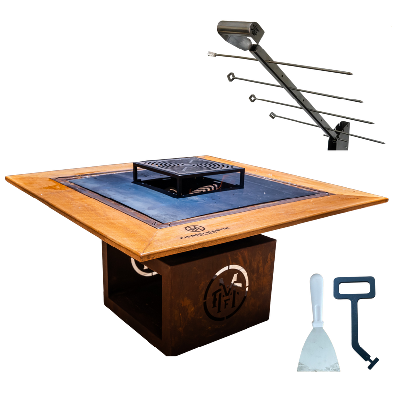 COMBO 5 - CHURRASQUEIRA RAN COM MOLDURA PERSONALIZADA + ESTACA