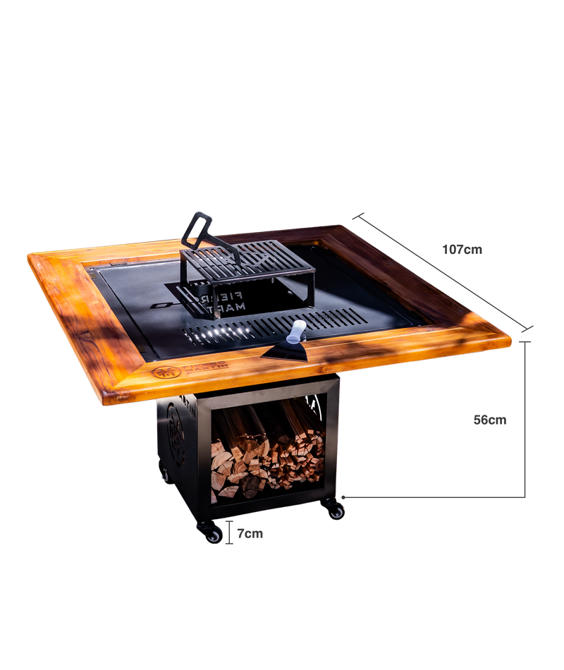 CHURRASQUEIRA RAN ESMALTADA COM MOLDURA PERSONALIZADA