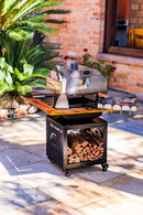 COMBO 9 - CHURRASQUEIRA BARN COM MOLDURA PERSONALIZADA + FORNO + PORTA ESPETINHO