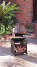 COMBO 9 - CHURRASQUEIRA BARN COM MOLDURA PERSONALIZADA + FORNO + PORTA ESPETINHO