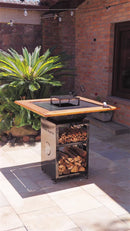 CHURRASQUEIRA HELL ESMALTADA COM MOLDURA PERSONALIZADA